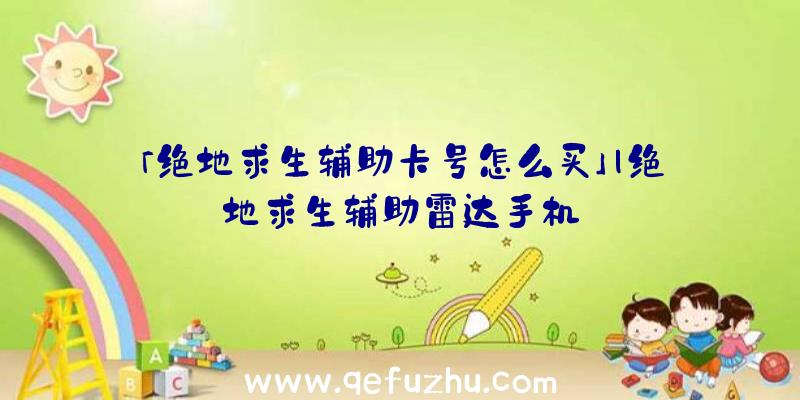 「绝地求生辅助卡号怎么买」|绝地求生辅助雷达手机